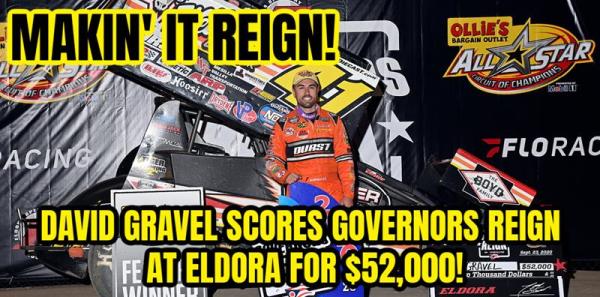 David Gravel Scores Governors Reign Title at Eldora for $52,000