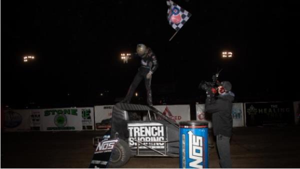 Tanner Thorson Closes USAC Midget Season the Same Way He Started It: In Victory Lane