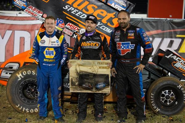 REVVED UP: David Gravel Beats Brad Sweet in Electrifying World of Outlaws Debut at The Rev