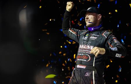 Brent Marks won the WoO Cotton Bowl opener Friday (WoO Photo) (Video Highlights from DirtVision.com)