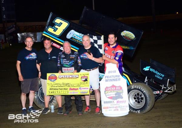 Swindell Triumphs with Lucas Oil ASCS in First Creek County Speedway Visit