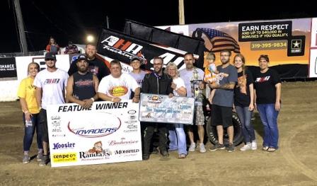 Cody Wehrle picked up his first Sprint Invaders win Saturday at 34 Raceway's Brian Hetrick Memorial