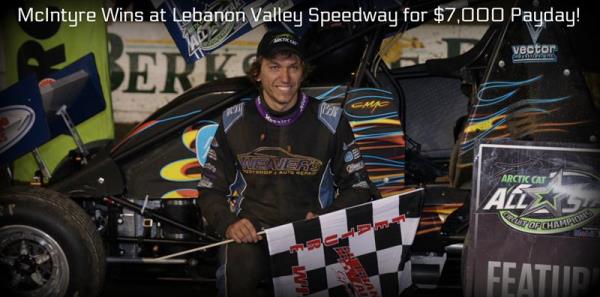 Gerard McIntyre Scores $7,000 at Lebanon Valley for First-ever All Star Victory
