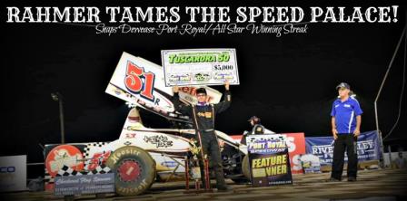 Freddie Rahmer won the night before the Tuscarora 50 at Port Royal Friday (Garrett Gray Photo)