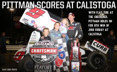 Daryn Pittman won the opener at Calistoga on Friday (Dave Biro/DB3 Imaging)