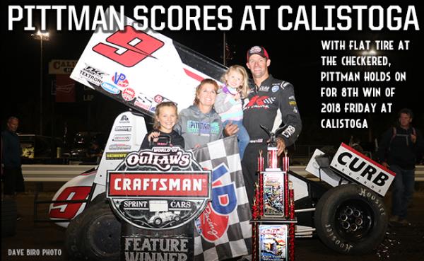 Daryn Pittman Scores 8th Win of 2018 in Dramatic Fashion at Calistoga