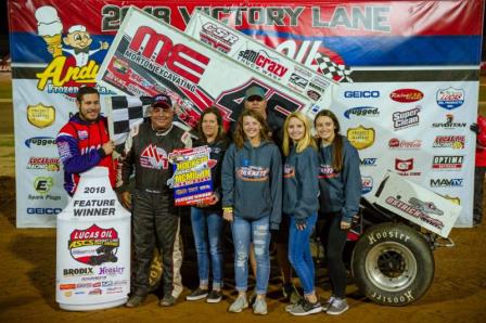 Johnny Herrera took night #2 at the Jesse Hockett/Daniel McMillin Memorial (Kenny Shaw Photo)