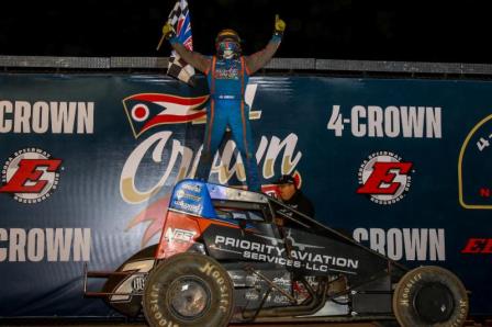 Tyler Courtney won the sprint and midget portion of Eldora's Four Crown Saturday (Rich Forman Photo)