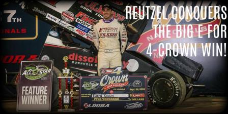 Aaron Reutzel won the All Star leg of the 4-Crown at Eldora Saturday (Dan McFarland Photo)