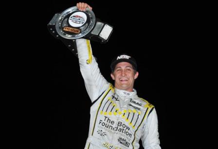 Justin Grant picked up his first USAC win of the season at Kokomo's Smackdown VII Thursday (Travis Branch Photo)