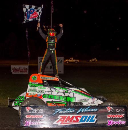 KTJ was triumphant at the James Dean Classic in Gas City Friday (Ryan Sellers Photo)