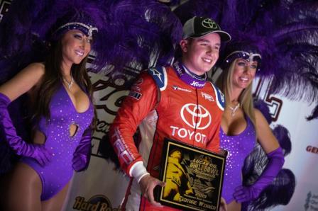 Christopher Bell triumphed in Thursday night action at the Chili Bowl (Dave Biro/DB3 Imaging/Chili Bowl Photo)