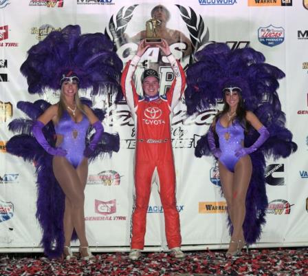 Christopher Bell won his third consecutive Chili Bowl (Joe Orth/Chili Bowl Photo)