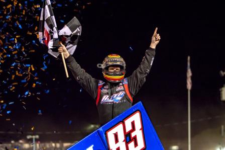 Daryn Pittman won the WoO opener at Volusia Friday (WoO Photo)