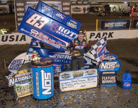 Daryn Pittman won for the second night in a row with the WoO at Volusia Saturday (WoO Photo)