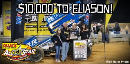 Cory Eliason won the All Star opener in Virginia (Rick Rarer Photo)