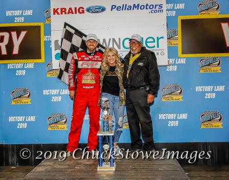 Brian Brown won Knoxville's opener Saturday (Chuck Stowe Image)