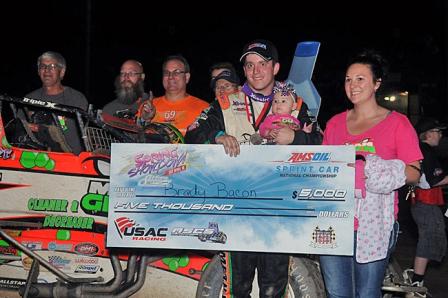 Brady in Victory Lane at Haubstadt (The Wheatley Collection)