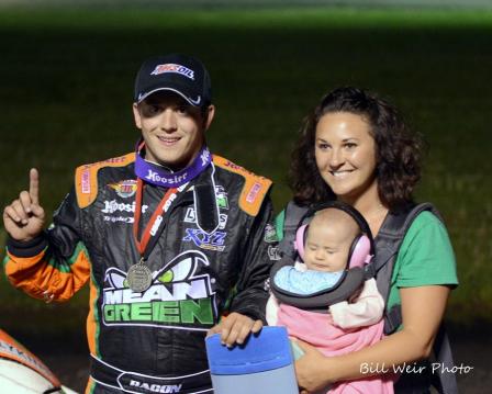 Brady and family in Victory Lane at Gas City (Bill Weir Photo)