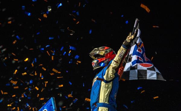 Danny Dietrich Wins World of Outlaws Debut at 3/8-mile Bridgeport Speedway