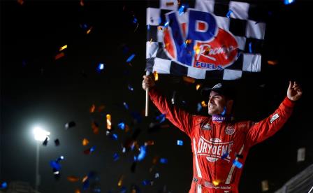 Logan Schuchart won Saturday's finale at Charlotte (Chris Owens Photo) (Highlight Video from DirtVision.com)