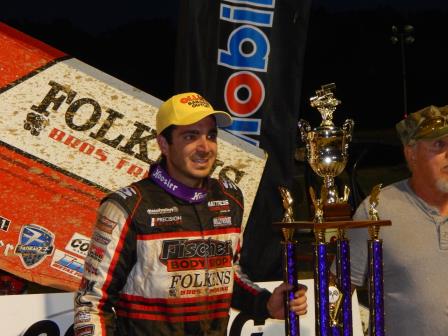 Aaron Reutzel won the Ohio Speedweek stop at Wayne County Wednesday