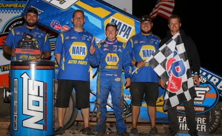 Brad Sweet won the WoO stop at Beaver Dam Saturday (Dave Biro - DB3 Imaging) (Highlight Video from DirtVision.com)