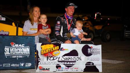 Friday night at Madison, Kody Swanson earned his record-extending 27th career USAC Silver Crown victory and 28th career pole position. (Rich Forman Photo) (Highlight Video from FloRacing.com)