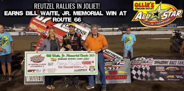 Aaron Reutzel Rallies from Ninth to Win Bill Waite Jr. Memorial Classic at Route 66