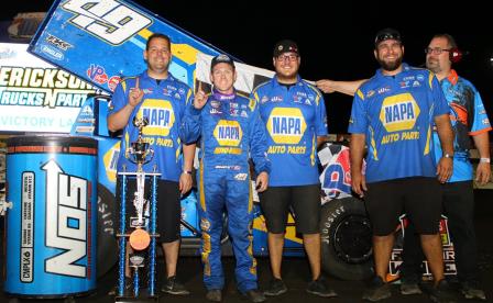 Brad Sweet won the Jackson Nationals opener Thursday (Dave Biro - DB3 Imaging) (Video Highlight from DirtVision.com)