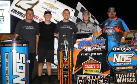 Carson Macedo won at the Jackson Nationals Friday (Dave Biro - DB3 Imaging) (Video Highlight from DirtVision.com)