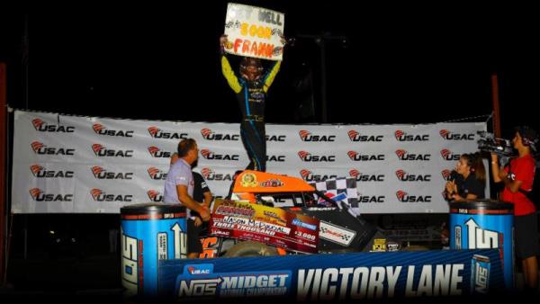 Jason McDougal Checks Off First USAC Midget Win at Jefferson County