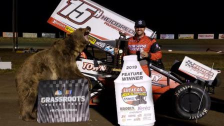 Sam Hafertepe Jr. won Friday's opener of the Grizzly Nationals at Gallatin Speedway (ASCS Photo)