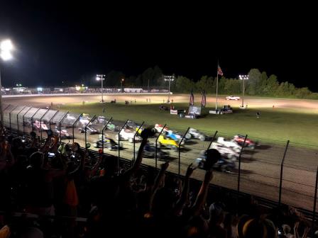 Gas City 4-wide Salute (Video Highlight from FloRacing.com)
