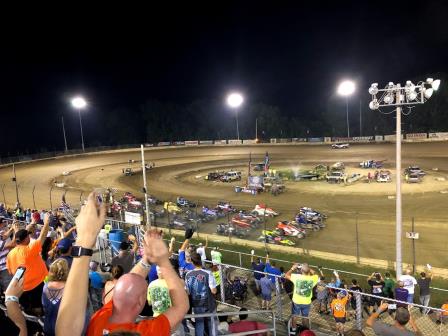 Plymouth Speedway 4-wide (Highlight Video from FloRacing.com)