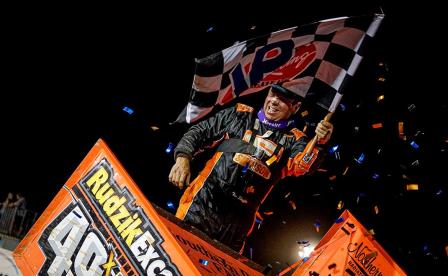 Tim Shaffer won Friday's Summer Nationals Prelim at Williams Grove Speedway (Christina Signor Photo) (Video Highlight from DirtVision.com)