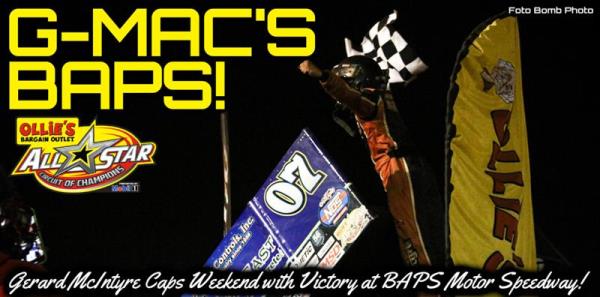 Gerard McIntyre Earns First All Star Victory of 2019 During Justin Snyder "Salute to the Troops" Program at BAPS Motor Speedway