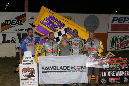 Blake Hahn won the ASCS stop at 34 Raceway Friday (Brandon Bauman Photo) (Video Highlight from Racinboys.com)