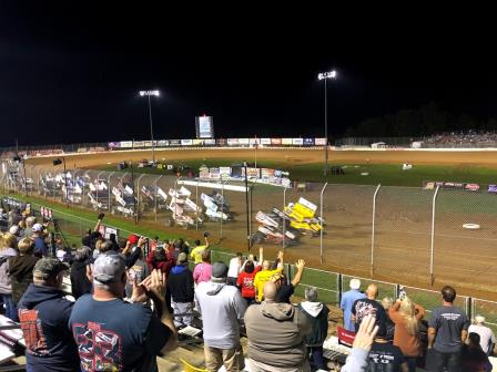 Three-wide ASCS Salute at Lake Ozark Speedway (Video Highlight from Racinboys.com)