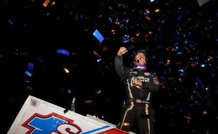 Logan Schuchart celebrates his sweep with the WoO at Skagit (Dave Biro - DB3 Imaging) (Video Highlight from DirtVision.com)