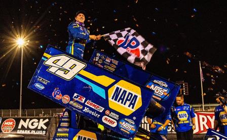 Brad Sweet won the WoO stop at Willamette Speedway in Oregon Wednesday (Josh Ryan Photo) (Video Highlight from Dirtvision.com)