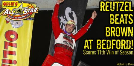 Aaron Reutzel won the All Star stop at Bedford Thursday (Michael Fry Photo) (Video from SpeedShiftTV.com)