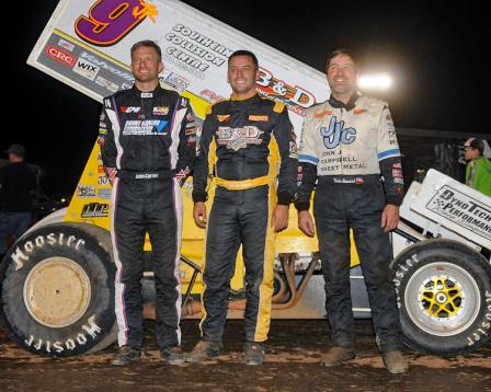 Derek Hagar won Friday's prelim at the Short Track Nationals