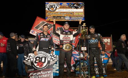 Brent Marks won the $65,000 Williams Grove National Open Saturday (Dave Biro - DB3 Imaging) (Video Highlights from Dirtvision.com)