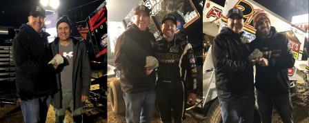 Kerry Madsen won the Midwest Thunder Sprints presented by OpenWheel101.com championship for the third year in a row; Bill Balog was second, and Brian Brown third