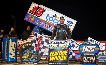 Donny Schatz won the WoO stop at Port Royal Friday (Dave Biro - DB3 Imaging) (Video Highlights from DirtVision.com)