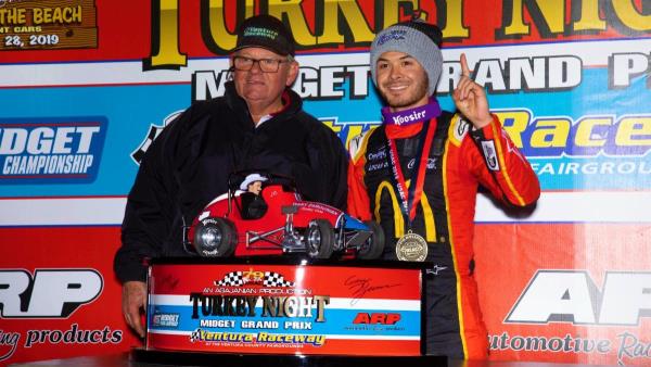 Kyle Larson Logs 3rd Turkey Night Grand Prix Win