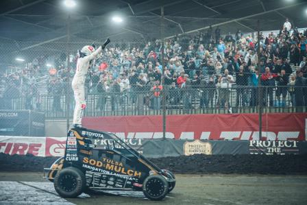 Cannon McIntosh took Monday's Chili Bowl opener (Dave Biro - DB3 Imaging) (Video Highlights from Racinboys.com)