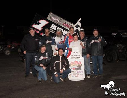 Andy Forsberg was victorious with ASCS at Petaluma Sunday (Devin Mayo Photo)