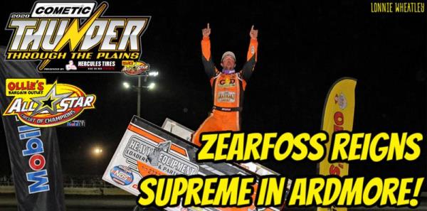 Brock Zearfoss Bests Field at Southern Oklahoma Speedway for First All Star Victory of 2020